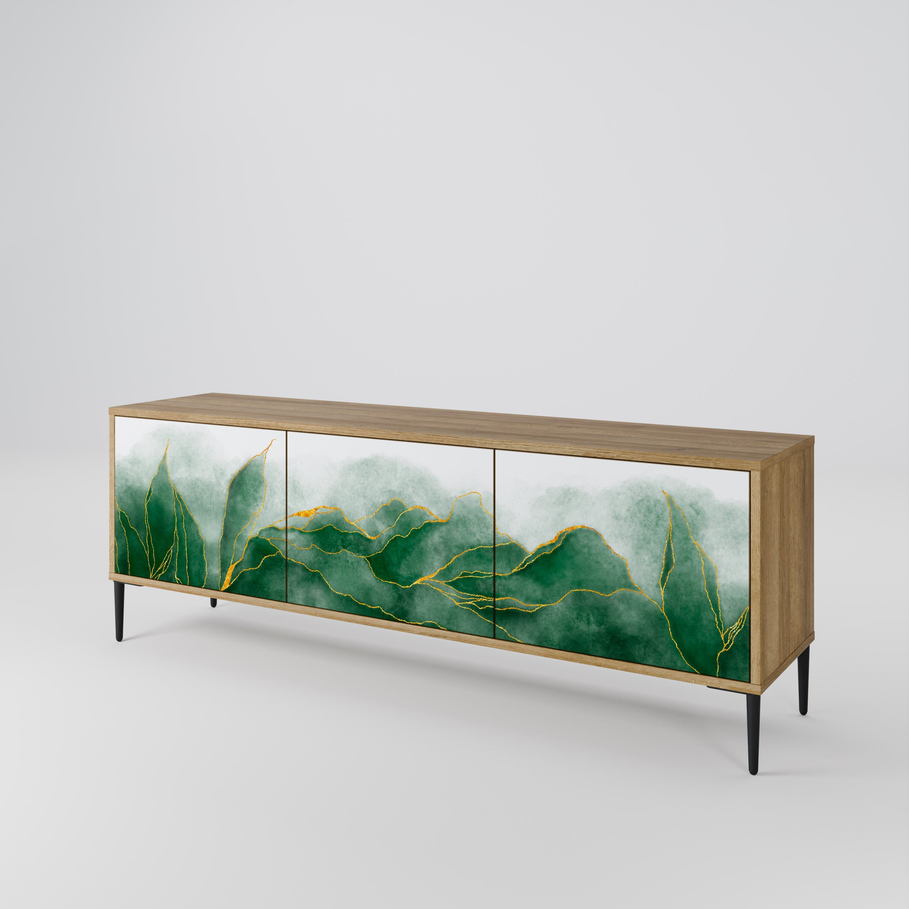 Meuble TV 3 portes EXPENSIVE NATURE effet chêne