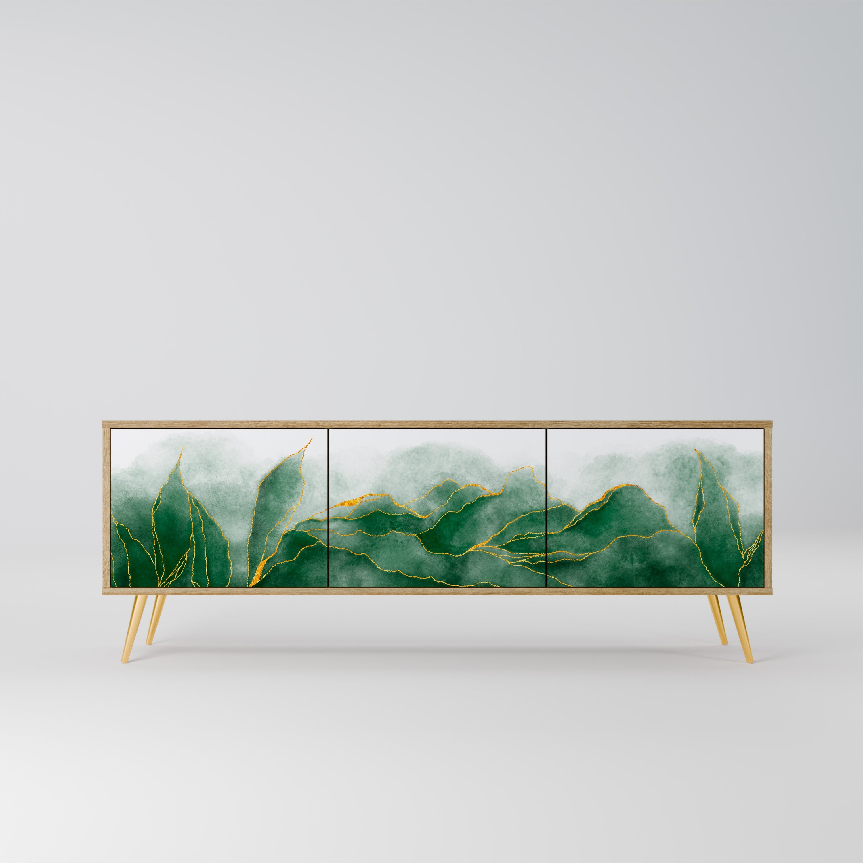 Meuble TV 3 portes EXPENSIVE NATURE effet chêne