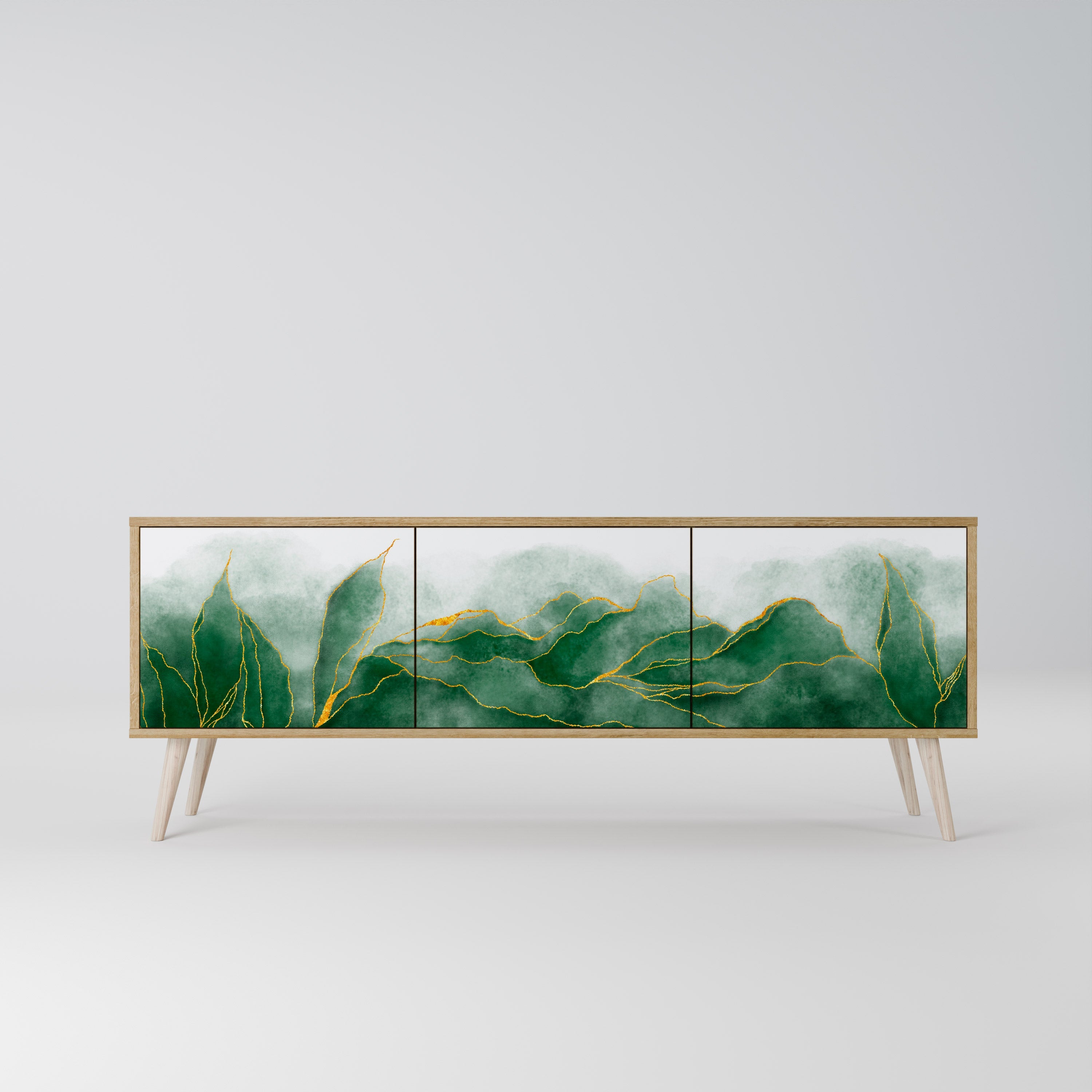 Meuble TV 3 portes EXPENSIVE NATURE effet chêne