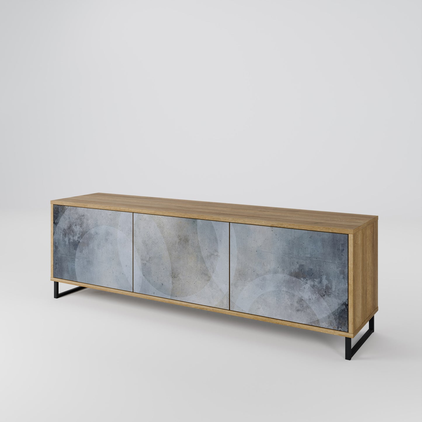 MUTED ARC 3-Door TV Cabinet