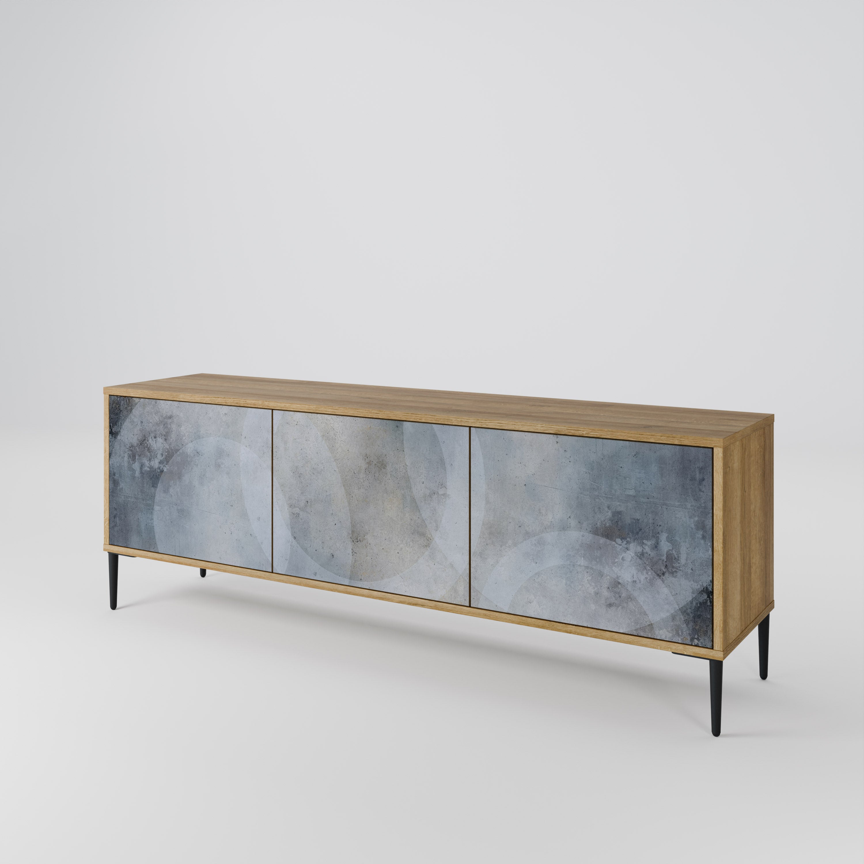 MUTED ARC 3-Door TV Cabinet