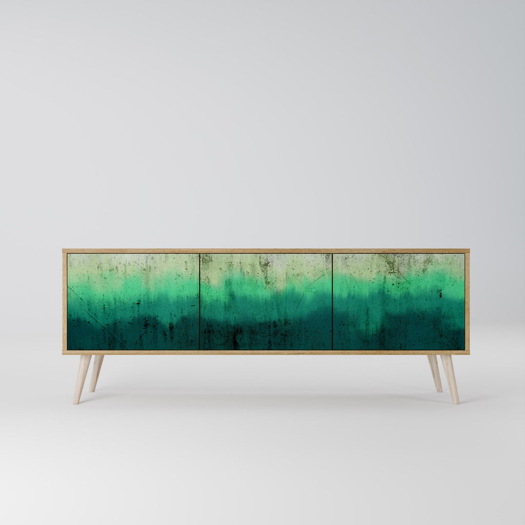 Meuble TV 3 portes NORTHERN LIGHTS effet chêne