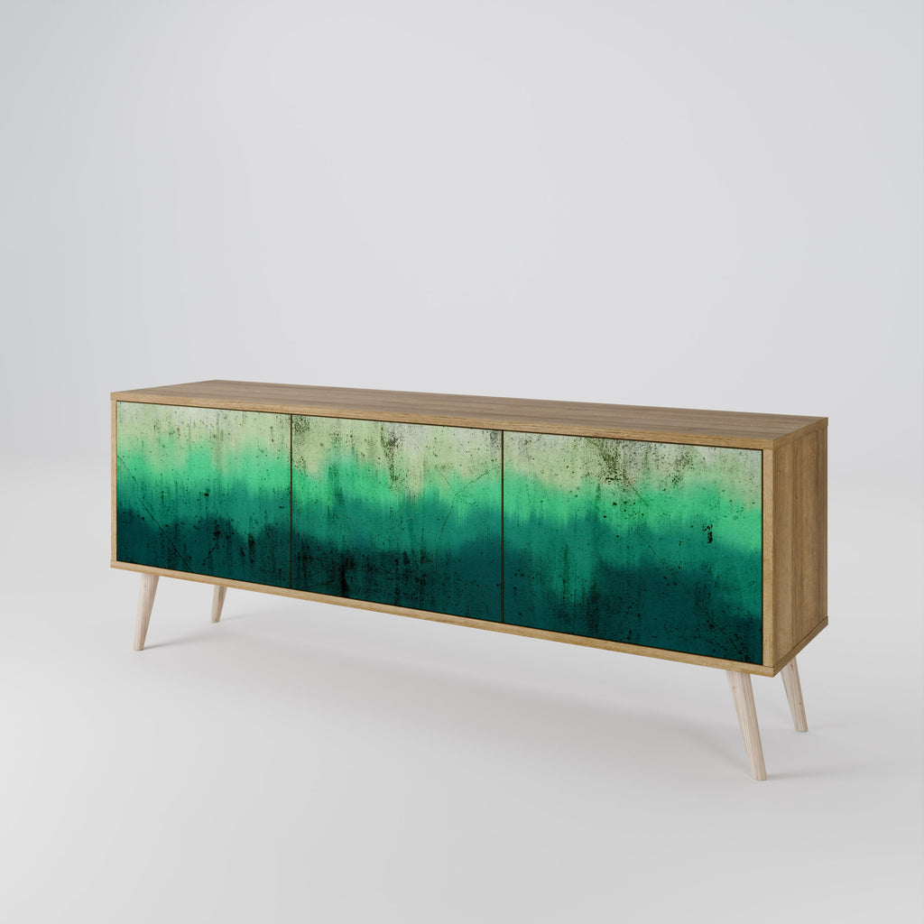 Meuble TV 3 portes NORTHERN LIGHTS effet chêne