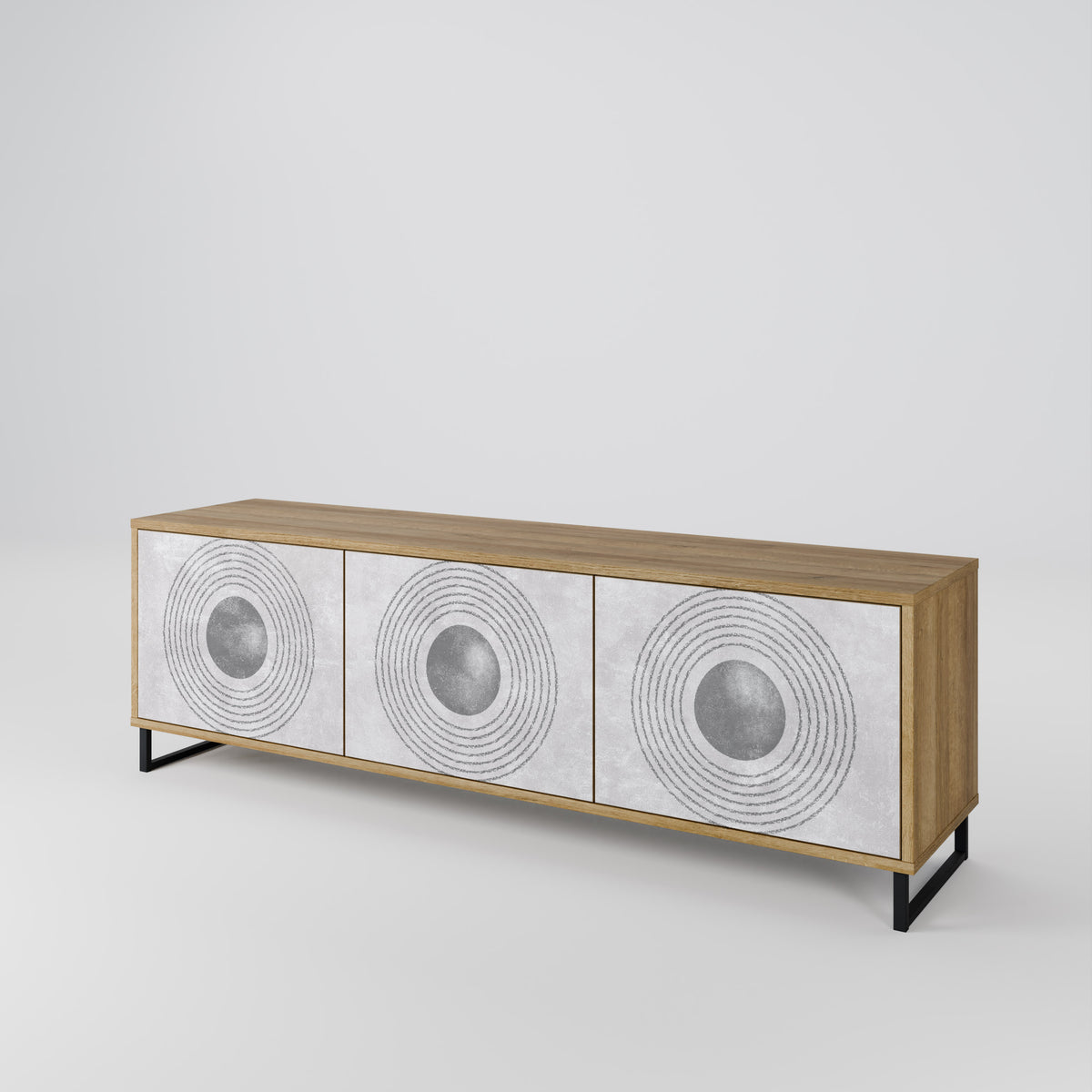 SOLID CIRCLES 3-Door TV Cabinet