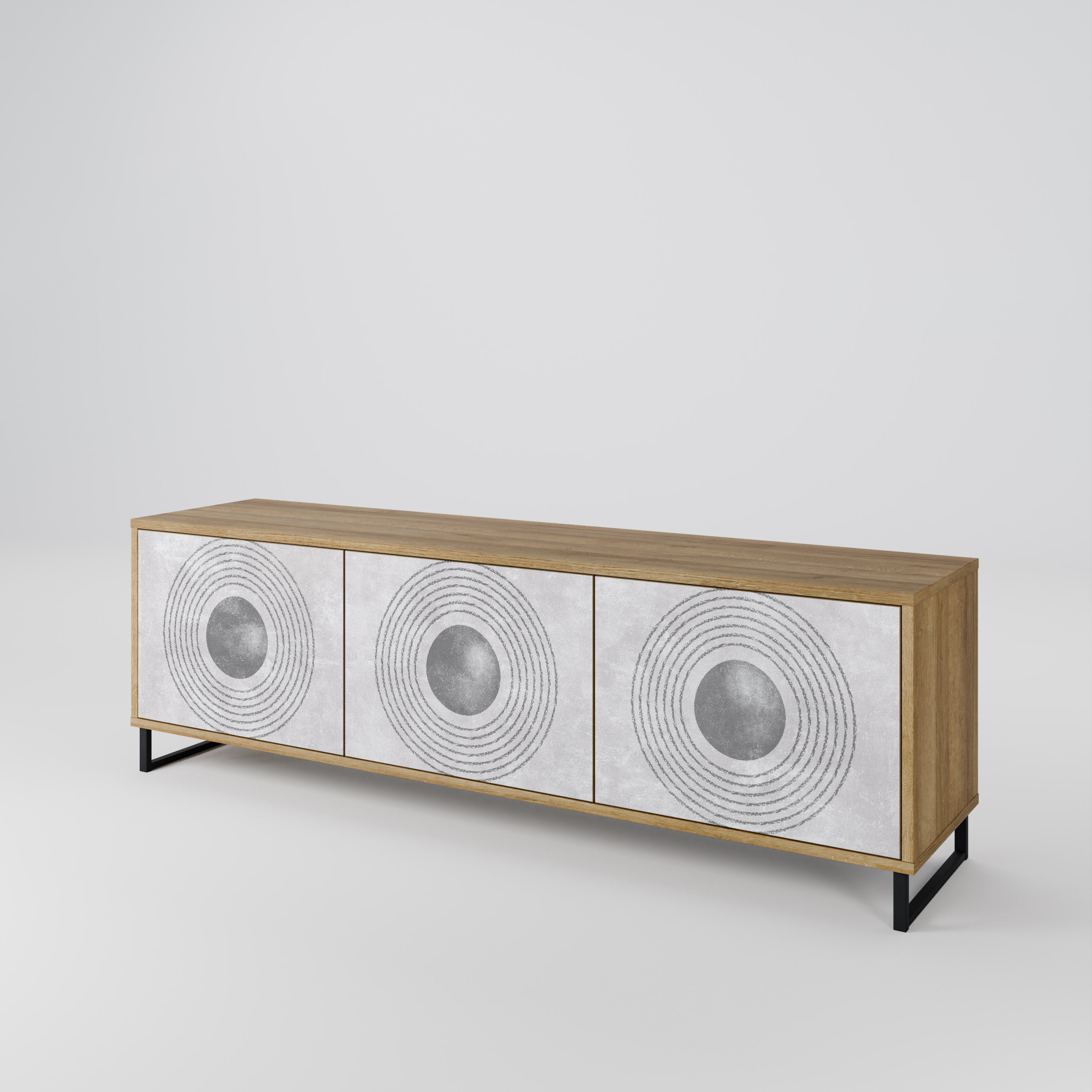 SOLID CIRCLES 3-Door TV Cabinet