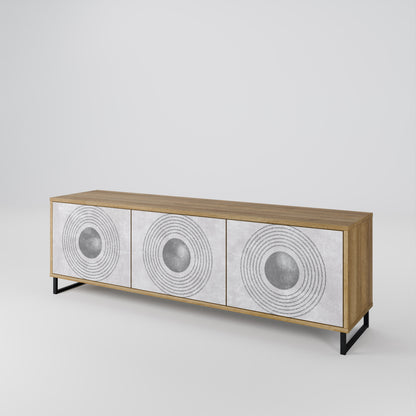 SOLID CIRCLES 3-Door TV Cabinet