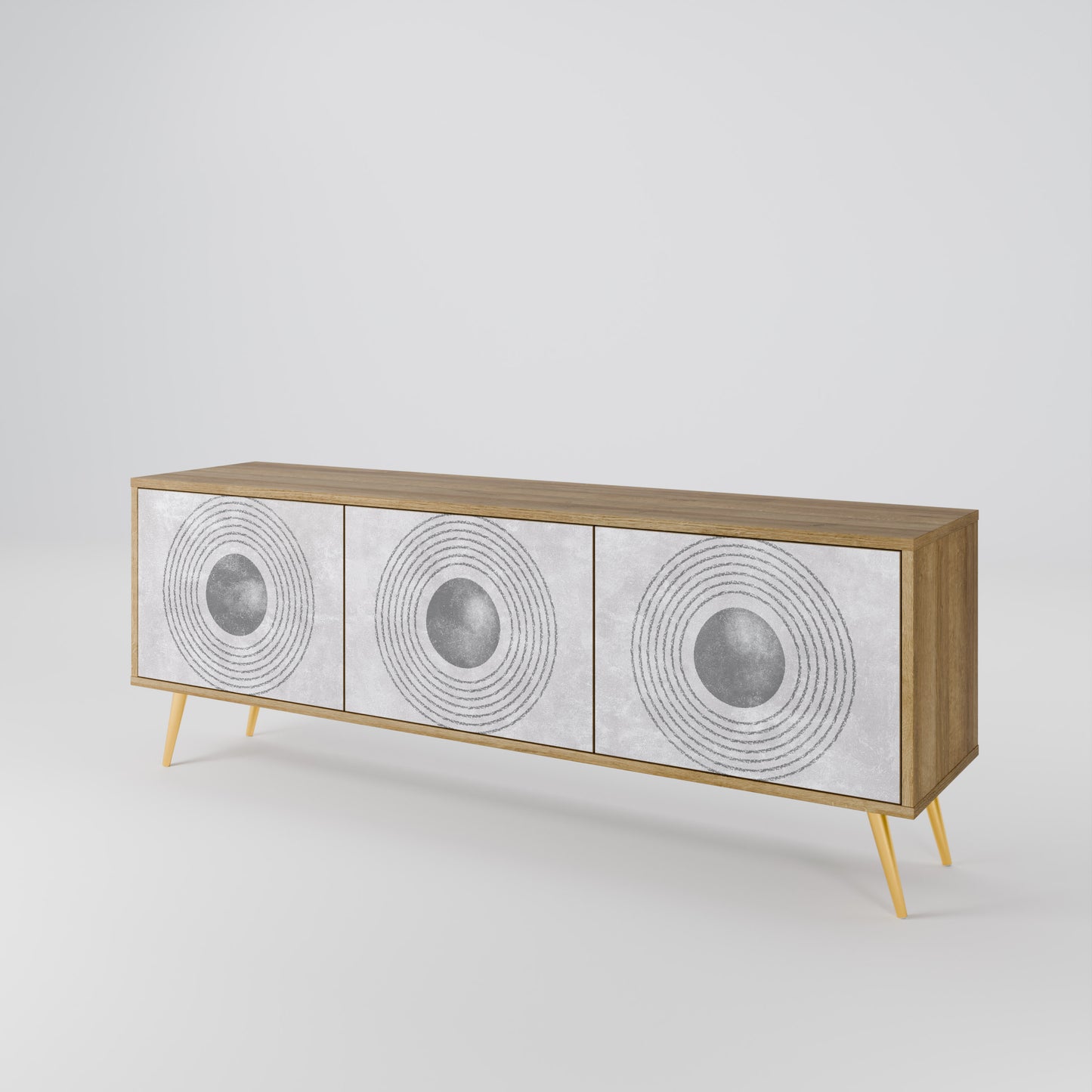 SOLID CIRCLES 3-Door TV Cabinet