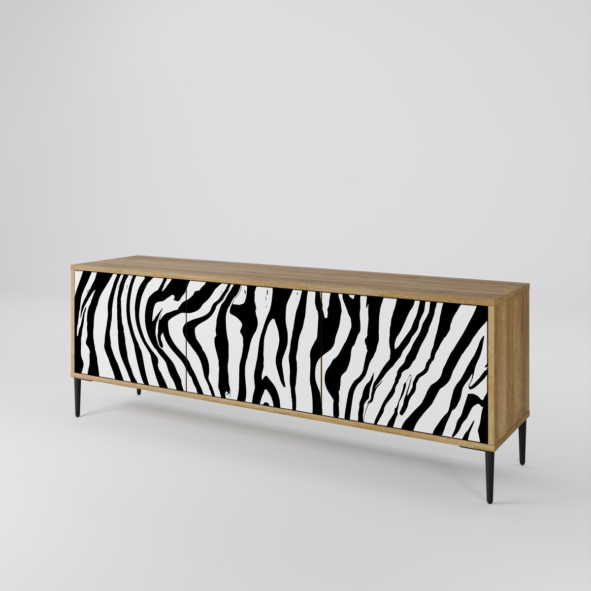 SPLENDID ZEBRA 3-Door TV Cabinet