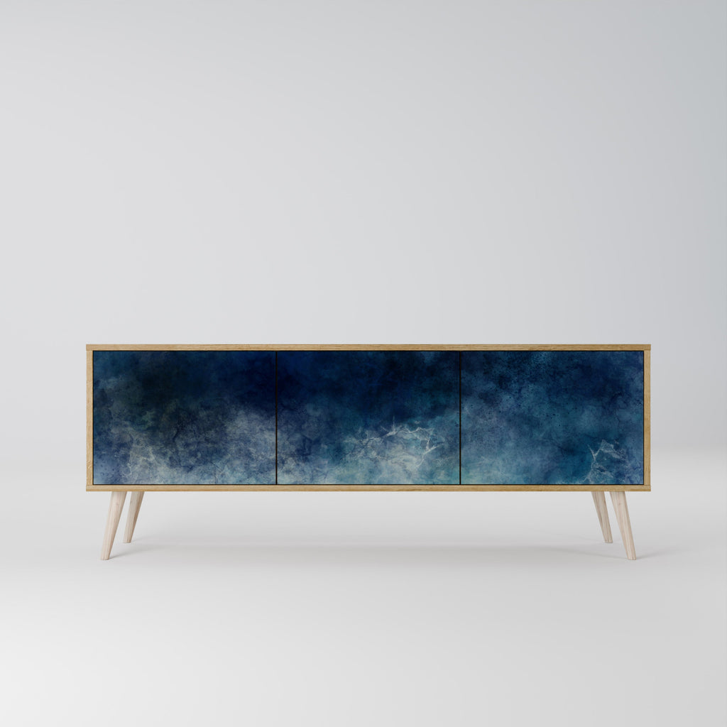 Meuble TV 3 portes CELESTIAL FALL effet chêne