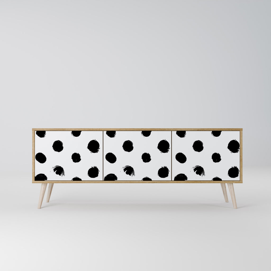 SLIPPING MINUTES Meuble TV 3 portes effet chêne