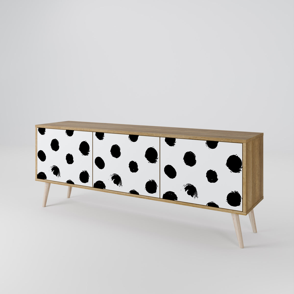 SLIPPING MINUTES 3-Door TV Cabinet