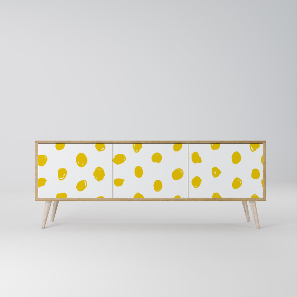 Meuble TV 3 portes RADIANT REVERIE effet chêne