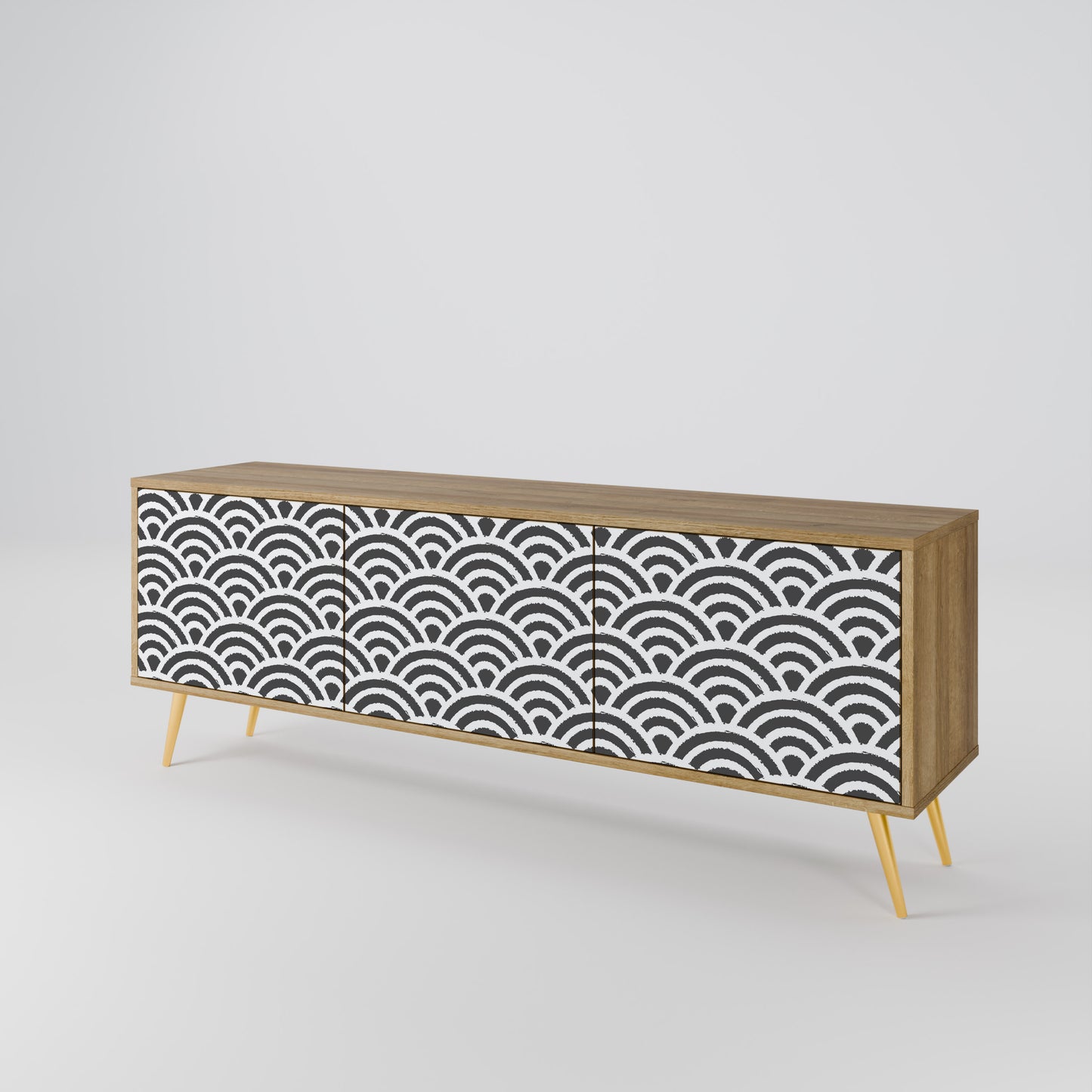 GLOOMY HOST 3-Door TV Cabinet