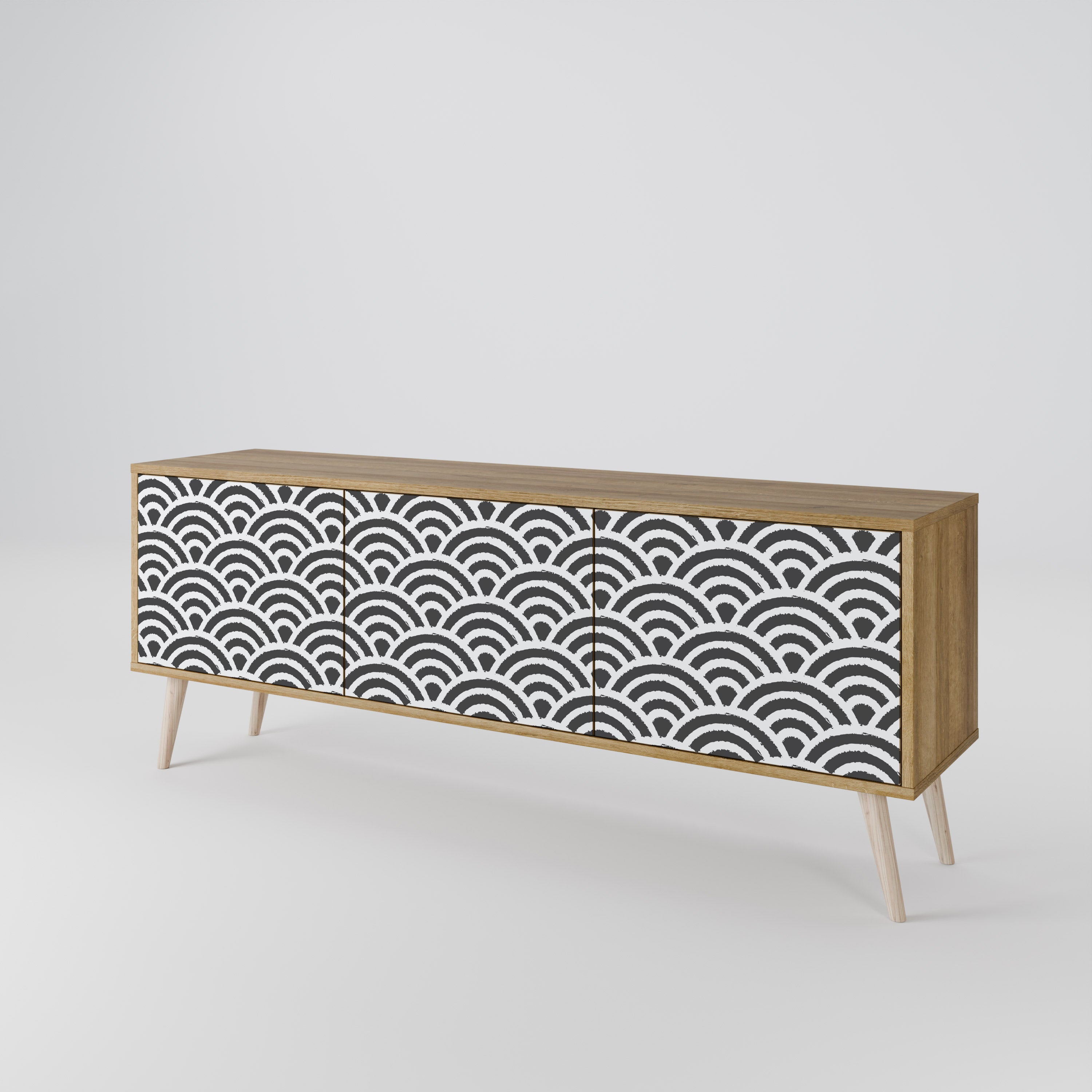 GLOOMY HOST 3-Door TV Cabinet
