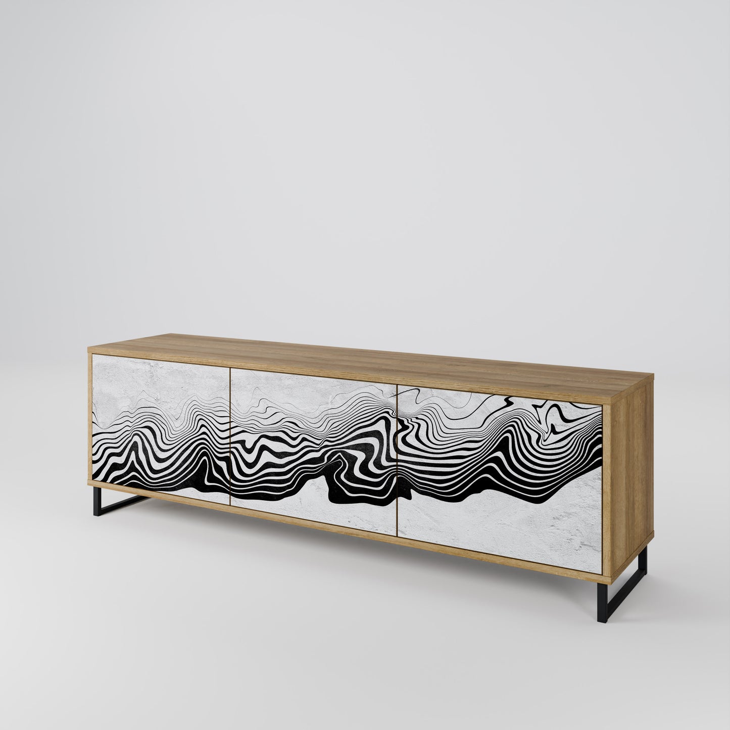 MONOCHROME MIRAGE 3-Door TV Cabinet