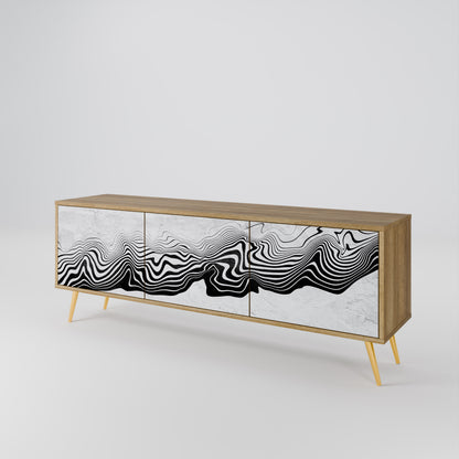 MONOCHROME MIRAGE 3-Door TV Cabinet