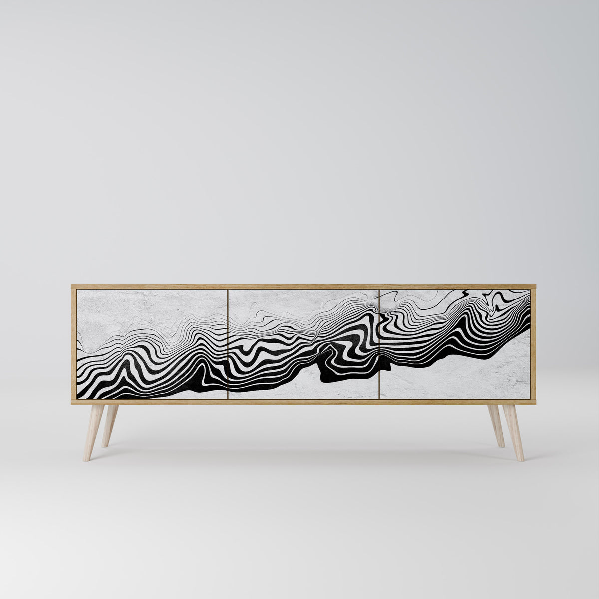MONOCHROME MIRAGE 3-Door TV Cabinet