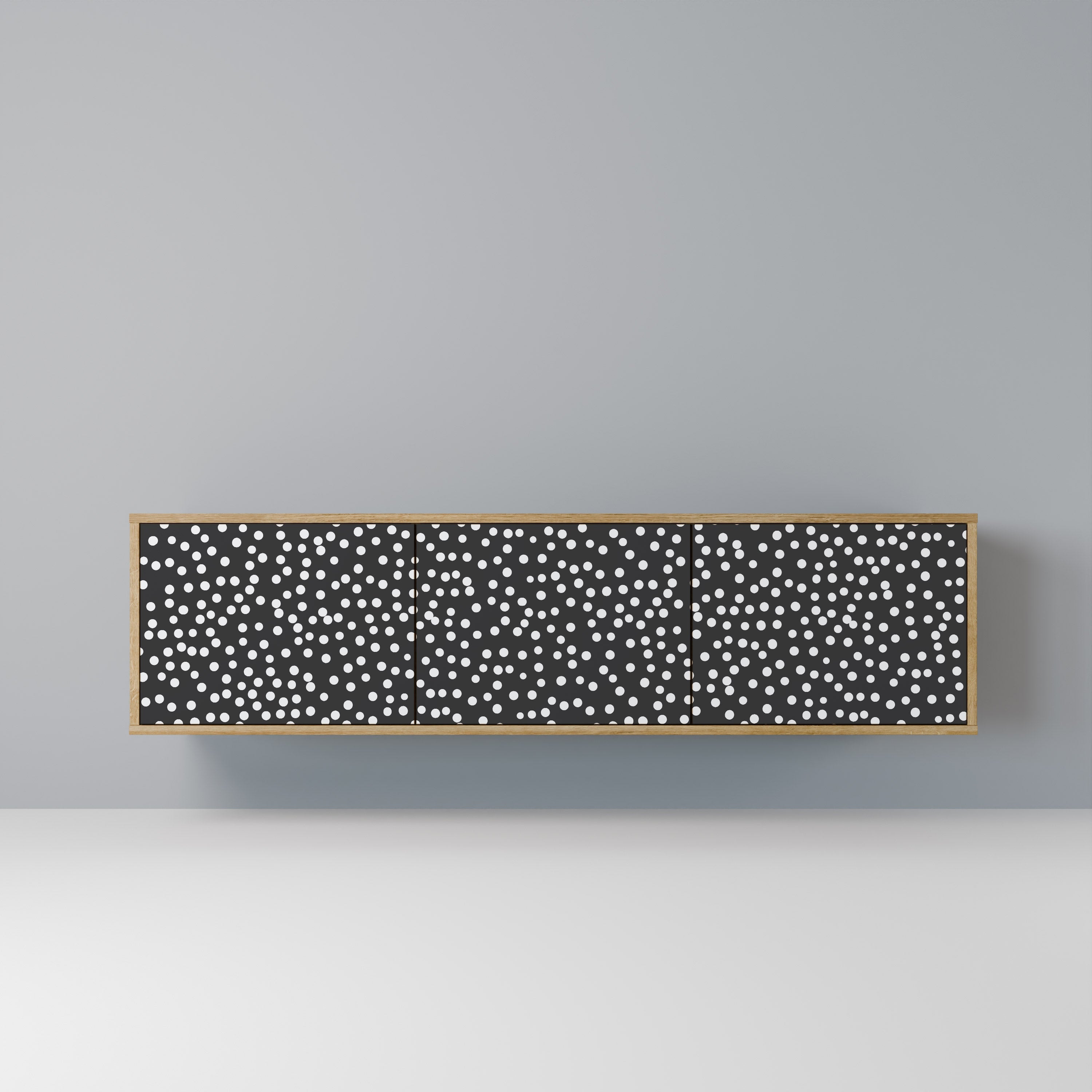 Meuble TV 3 portes BLINDING LIGHTS effet chêne