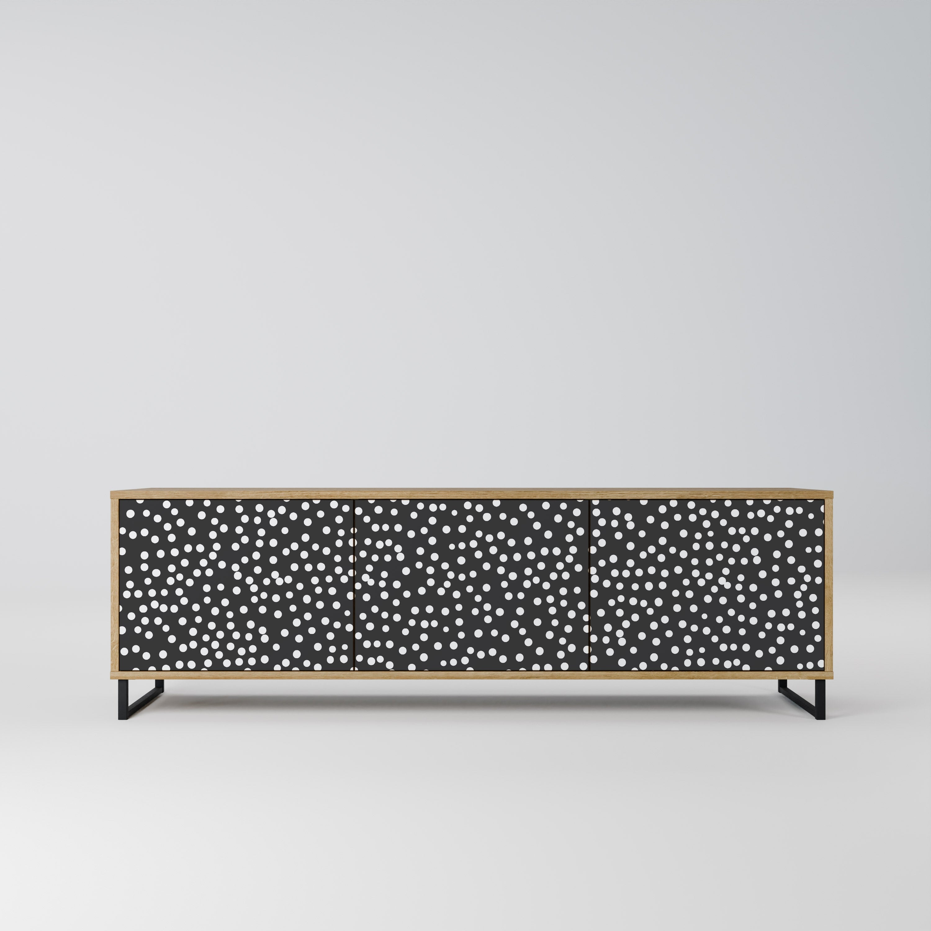 Meuble TV 3 portes BLINDING LIGHTS effet chêne