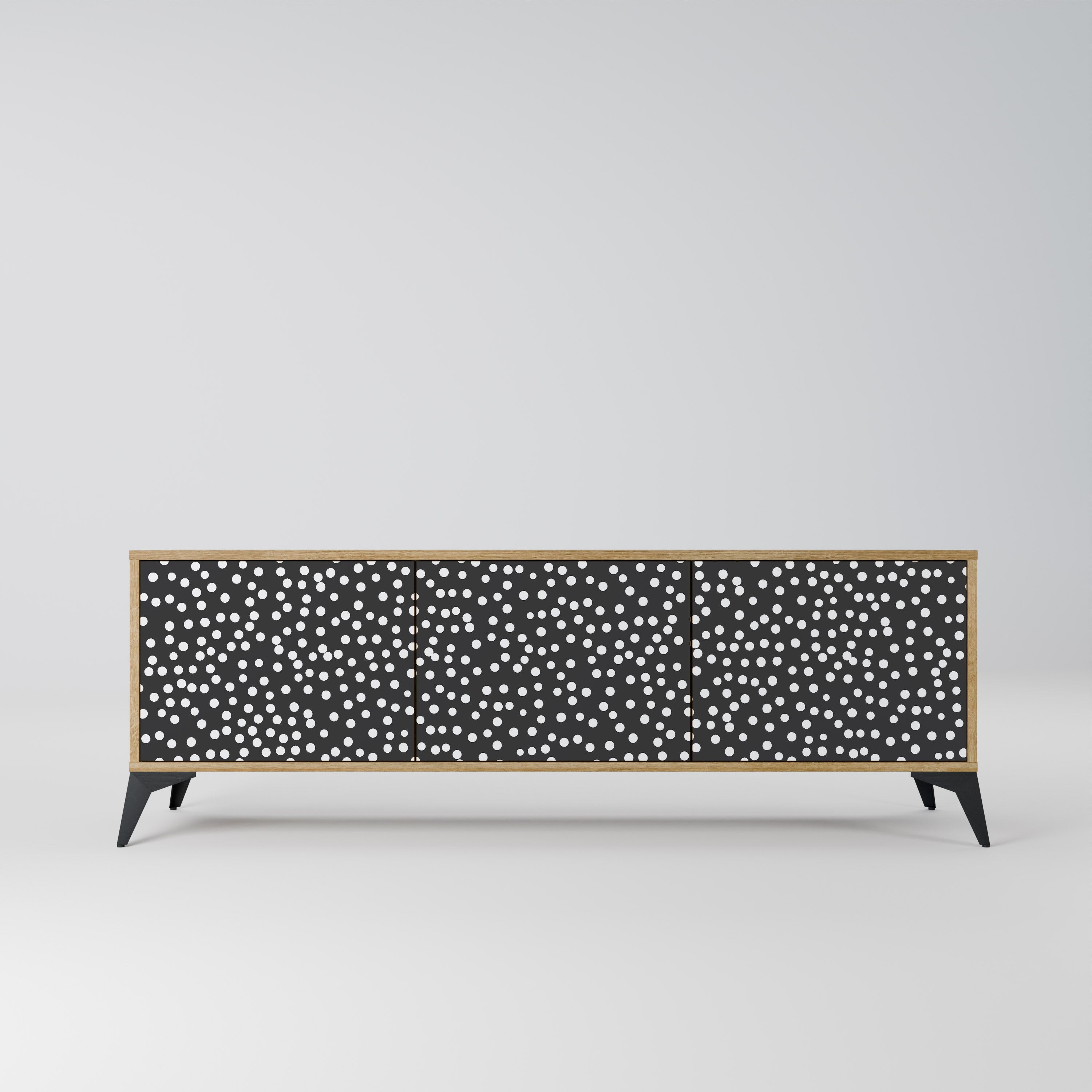 Meuble TV 3 portes BLINDING LIGHTS effet chêne