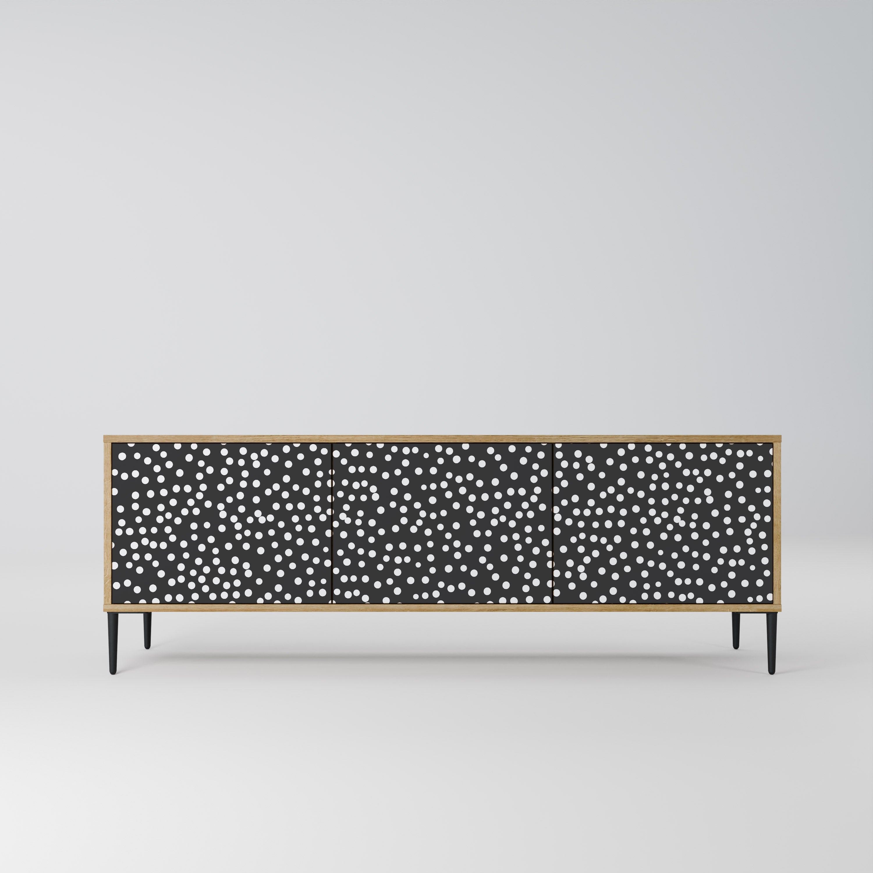 Meuble TV 3 portes BLINDING LIGHTS effet chêne