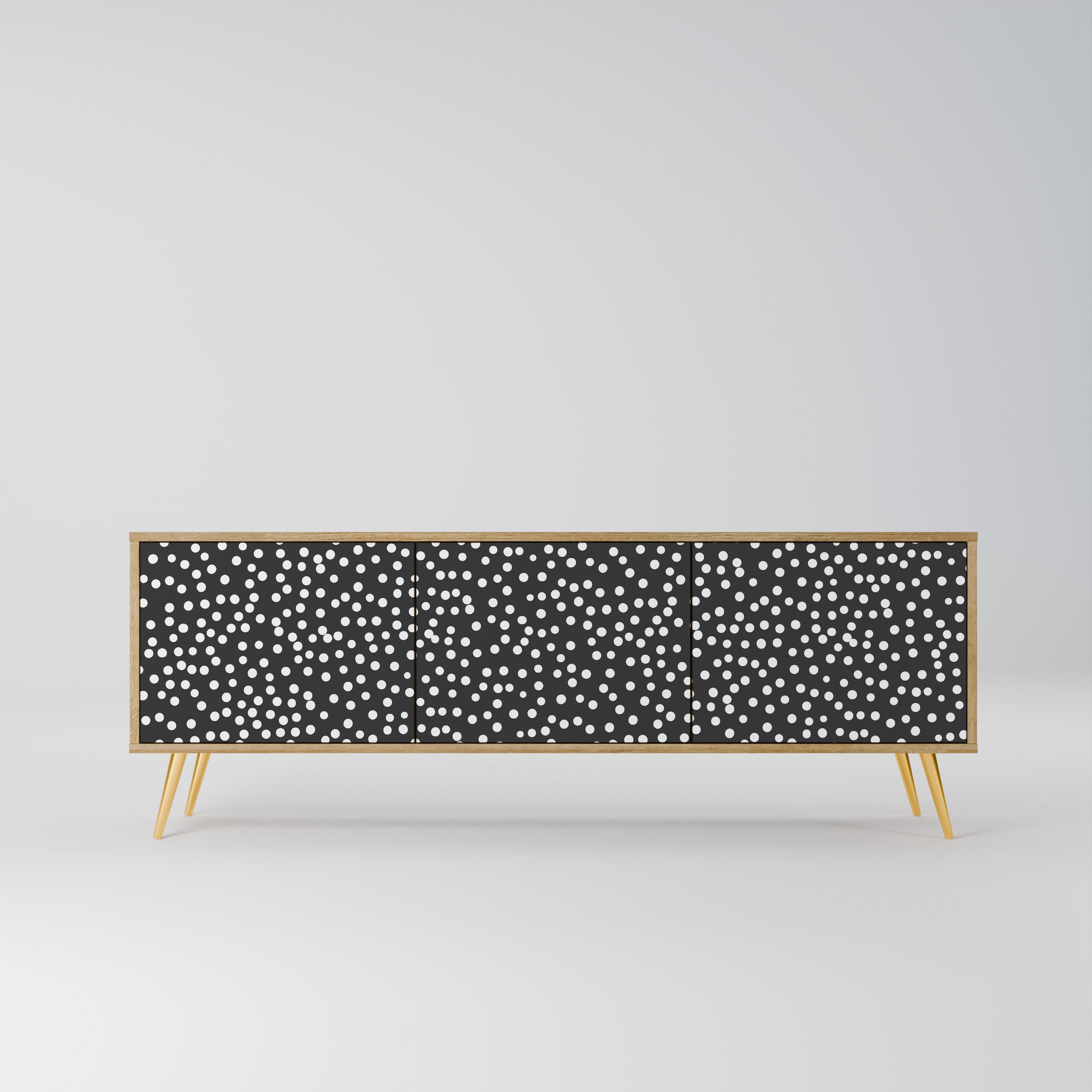 Meuble TV 3 portes BLINDING LIGHTS effet chêne