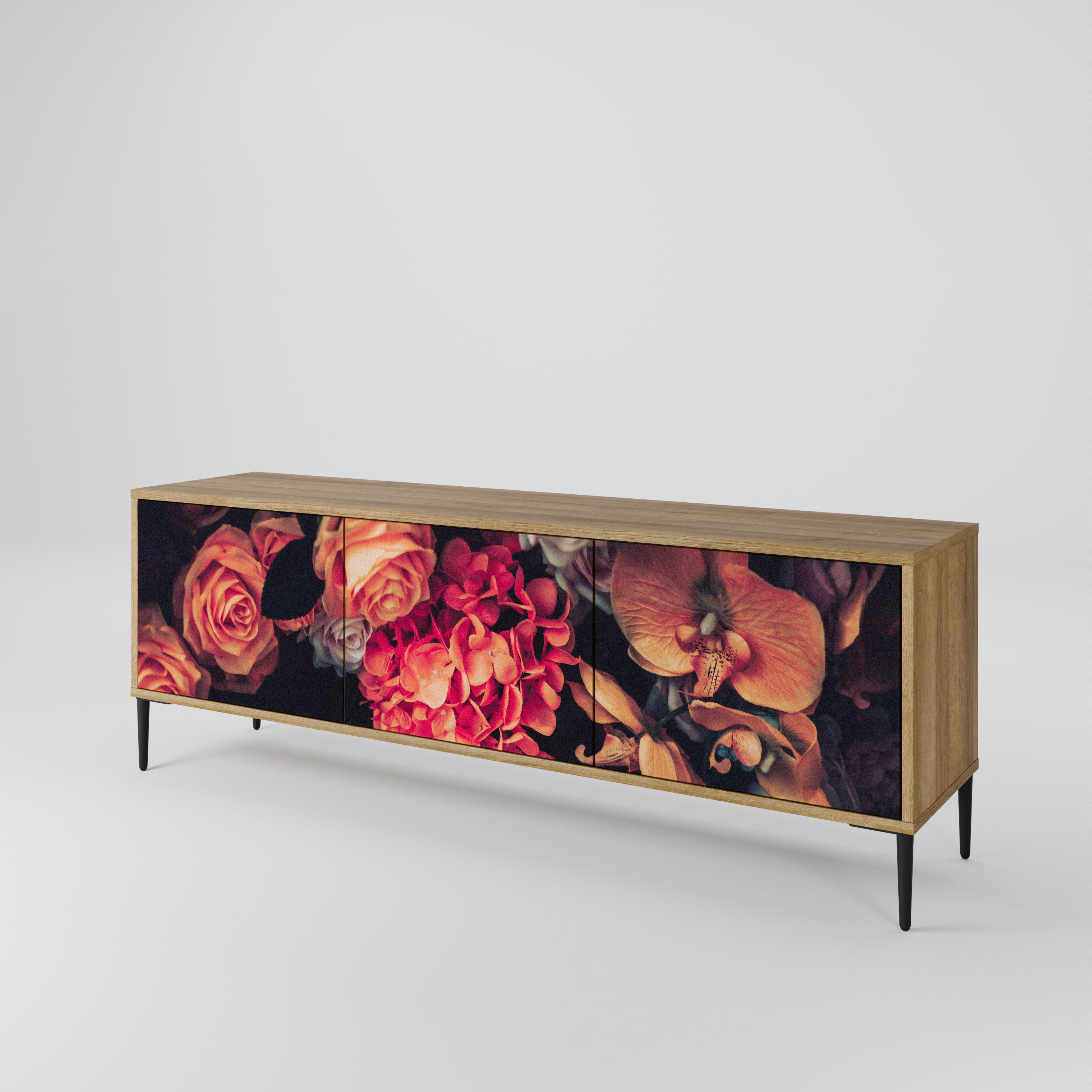 NEVERENDING BLOOM 3-Door TV Cabinet