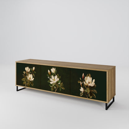 FLORAL NOIR 3-Door TV Cabinet