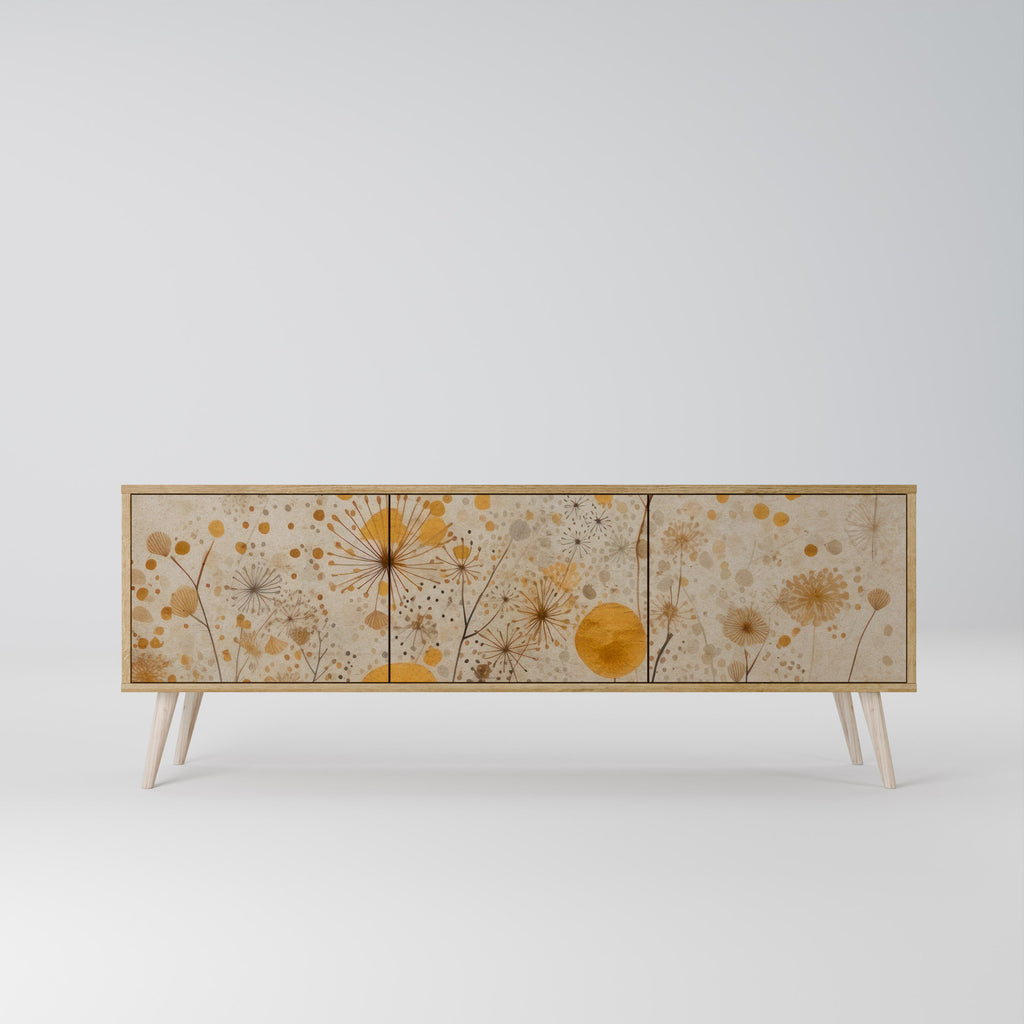 Meuble TV 3 portes MORNING GLADE effet chêne