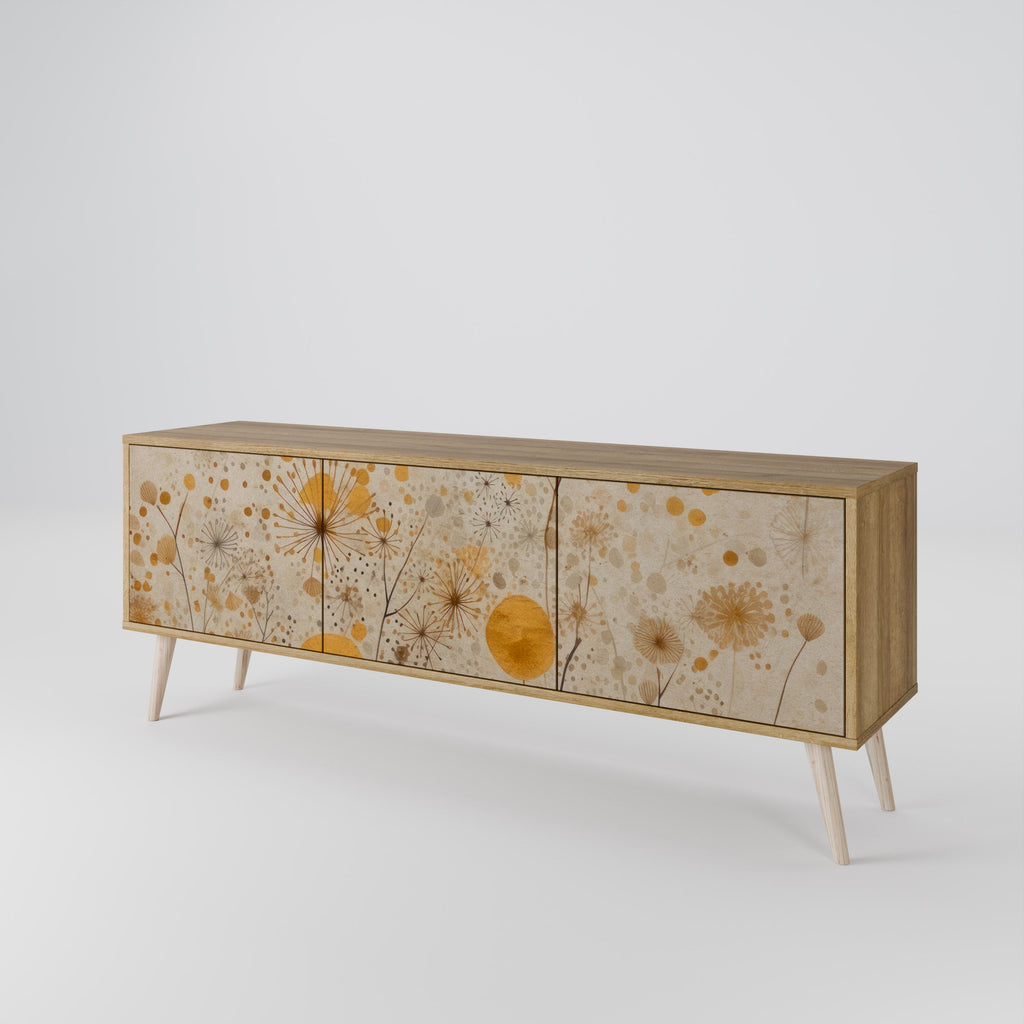 Meuble TV 3 portes MORNING GLADE effet chêne