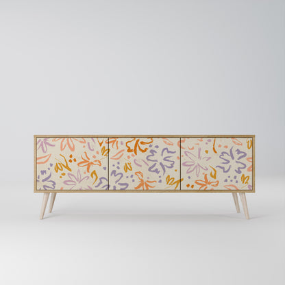 SPRING WHIMSY 3-Door TV Cabinet