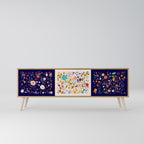 FLORAL COMBINATION 3-Door TV Cabinet