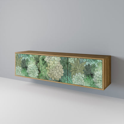 SUCCULENT CLUSTER 3-Door TV Cabinet