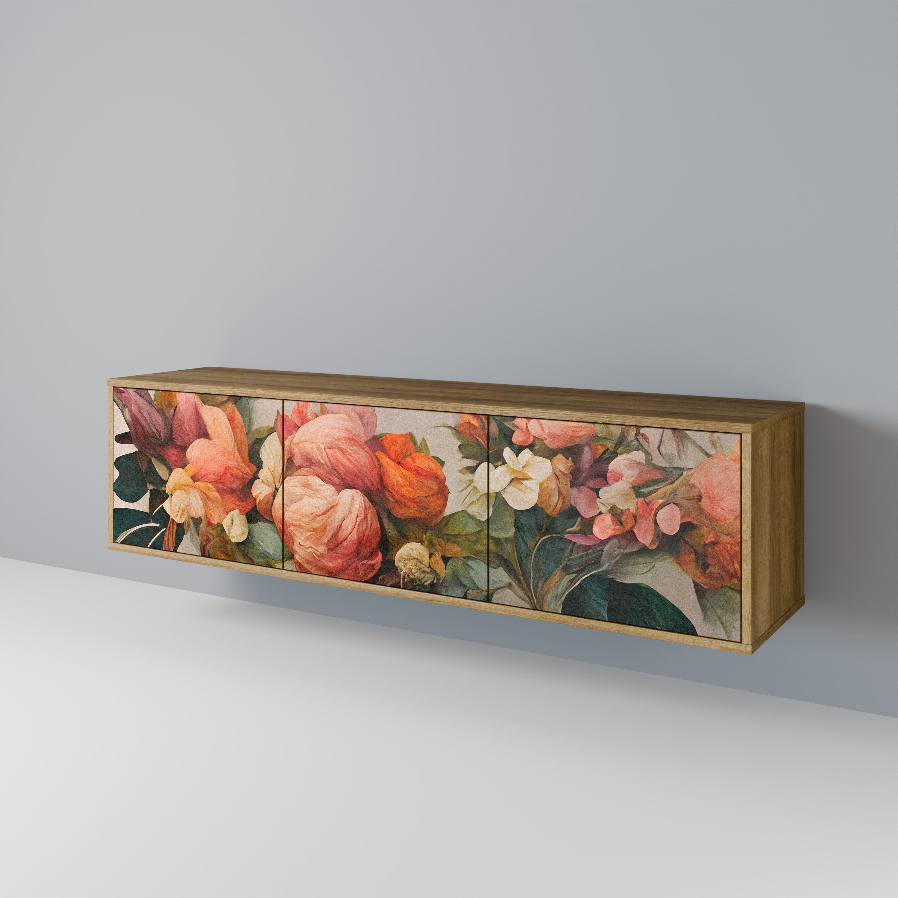 STYLISH BEAUTY 3-Door TV Cabinet