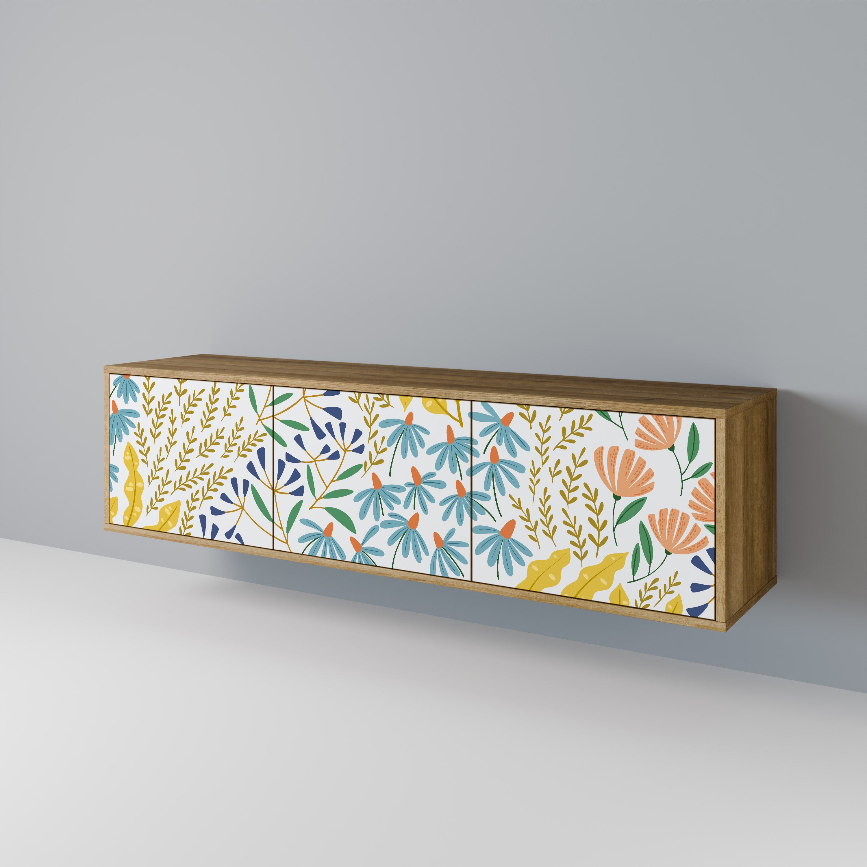 HELLO SPRING 3-Door TV Cabinet