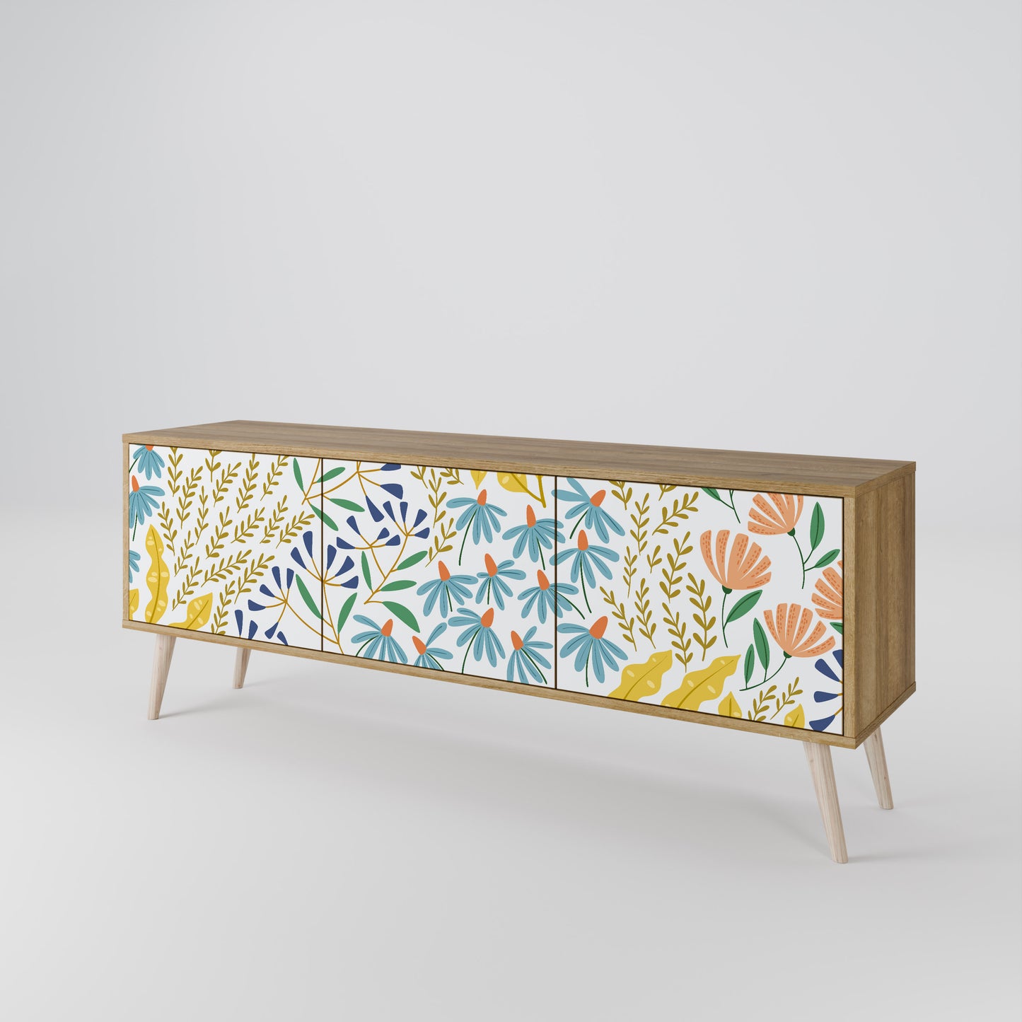 HELLO SPRING 3-Door TV Cabinet