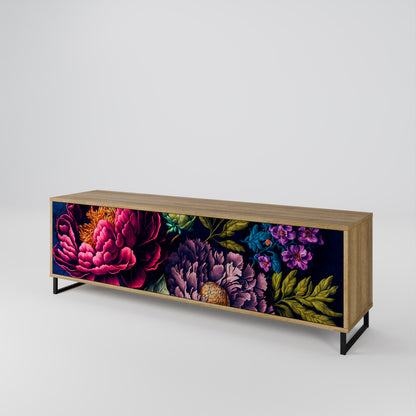 BLOOMING ELEGANCE 3-Door TV Cabinet