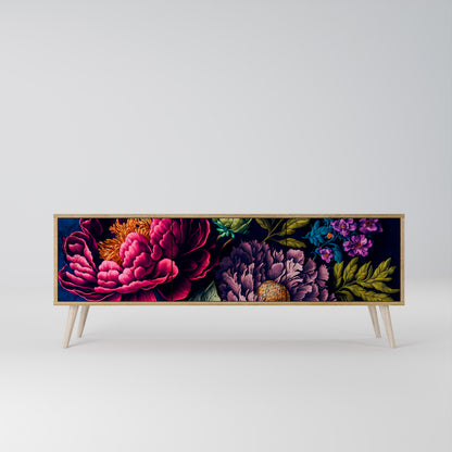 BLOOMING ELEGANCE 3-Door TV Cabinet