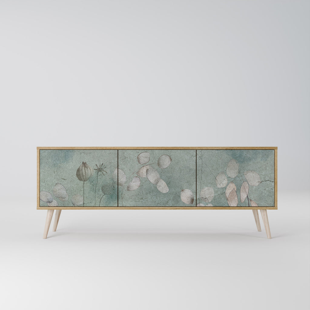 Meuble TV 3 portes NIGHT LADY effet chêne