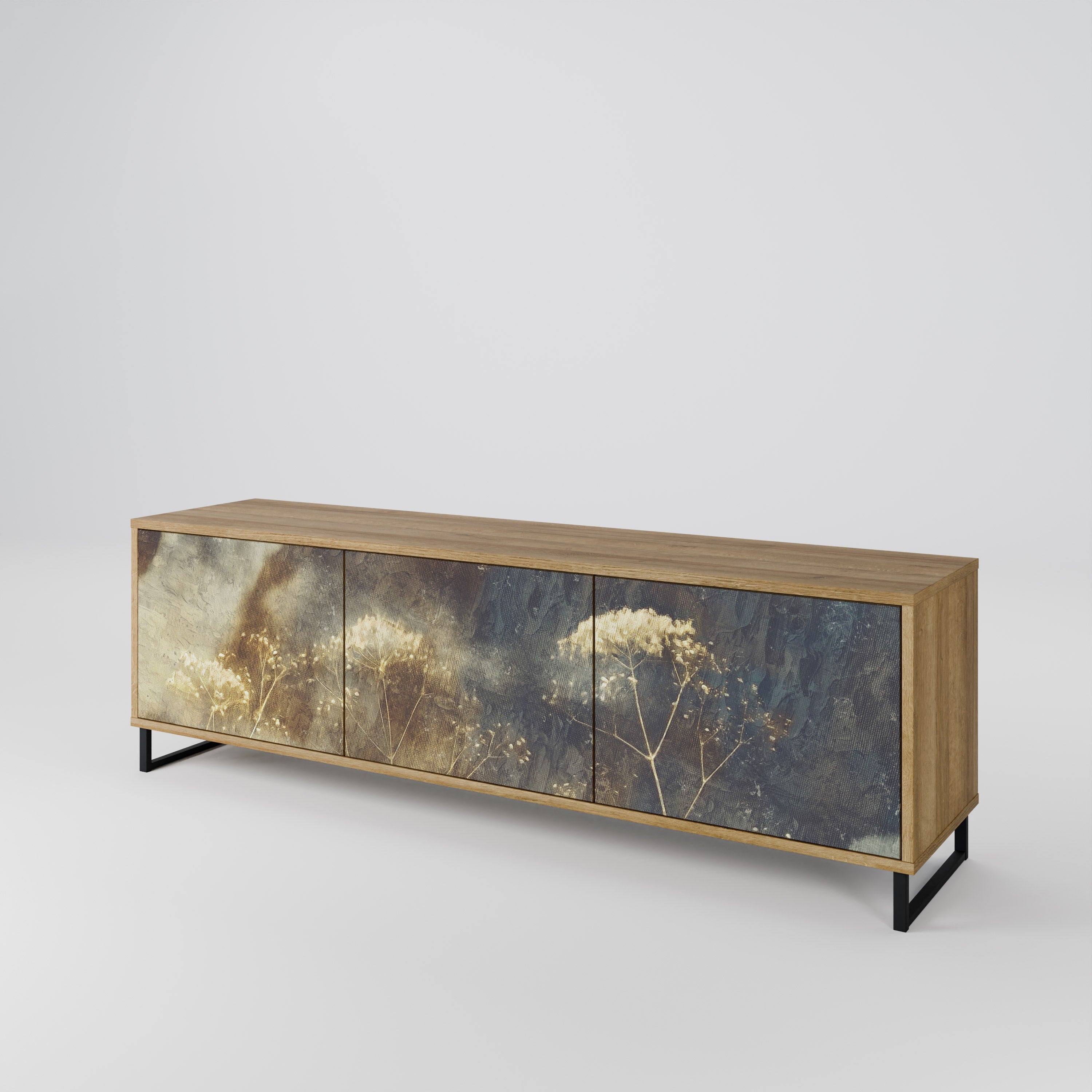 GENTLE POWER 3-Door TV Cabinet