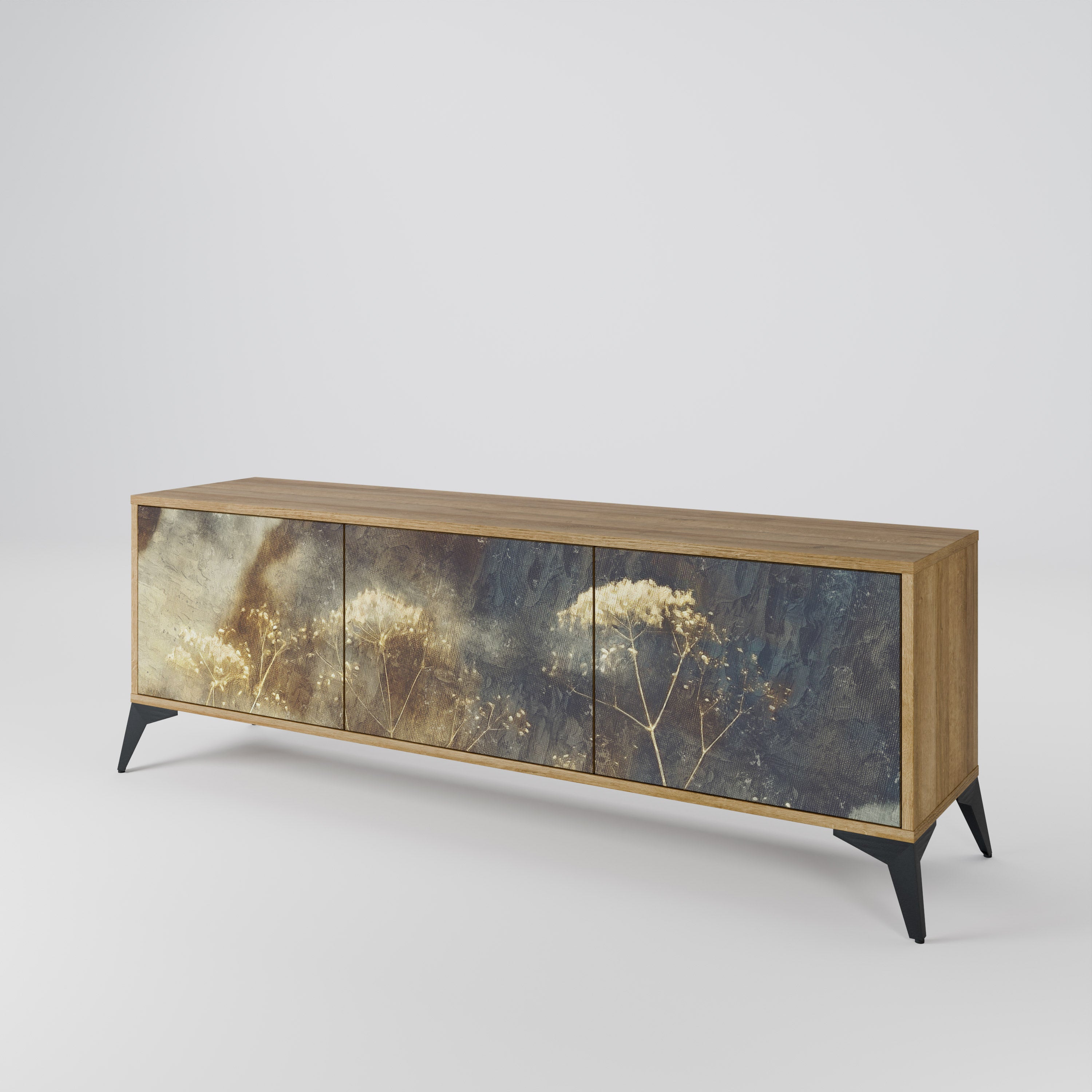 GENTLE POWER 3-Door TV Cabinet