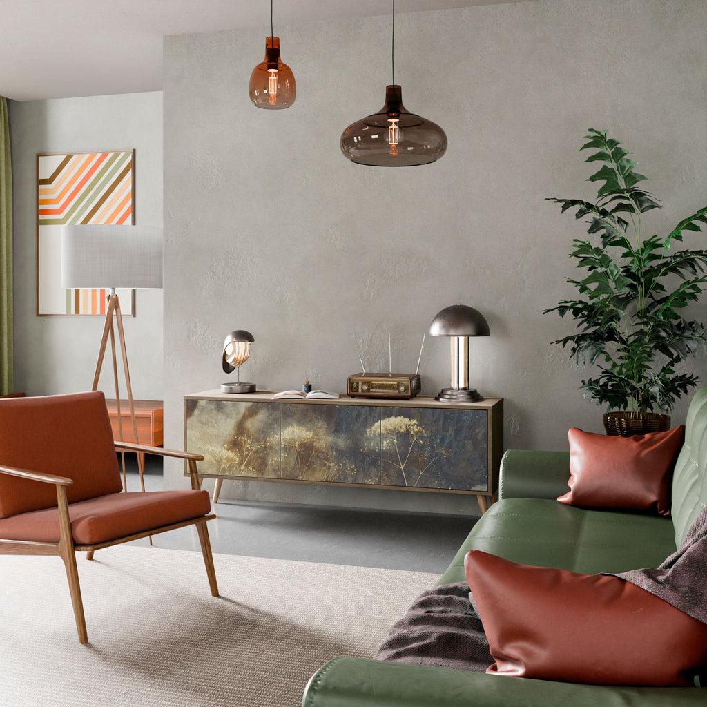 Meuble TV 3 portes GENTLE POWER effet chêne