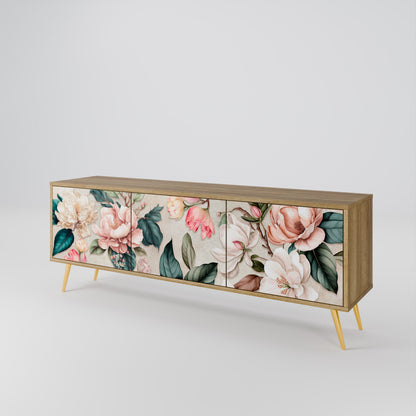 FLORAL GRACE 3-Door TV Cabinet