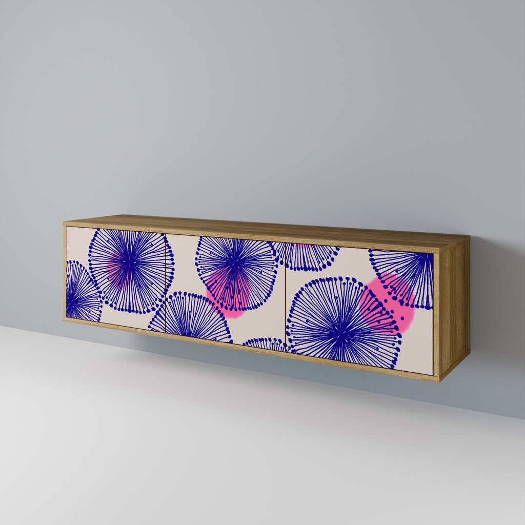 Meuble TV 3 portes MAGIC NATURE effet chêne