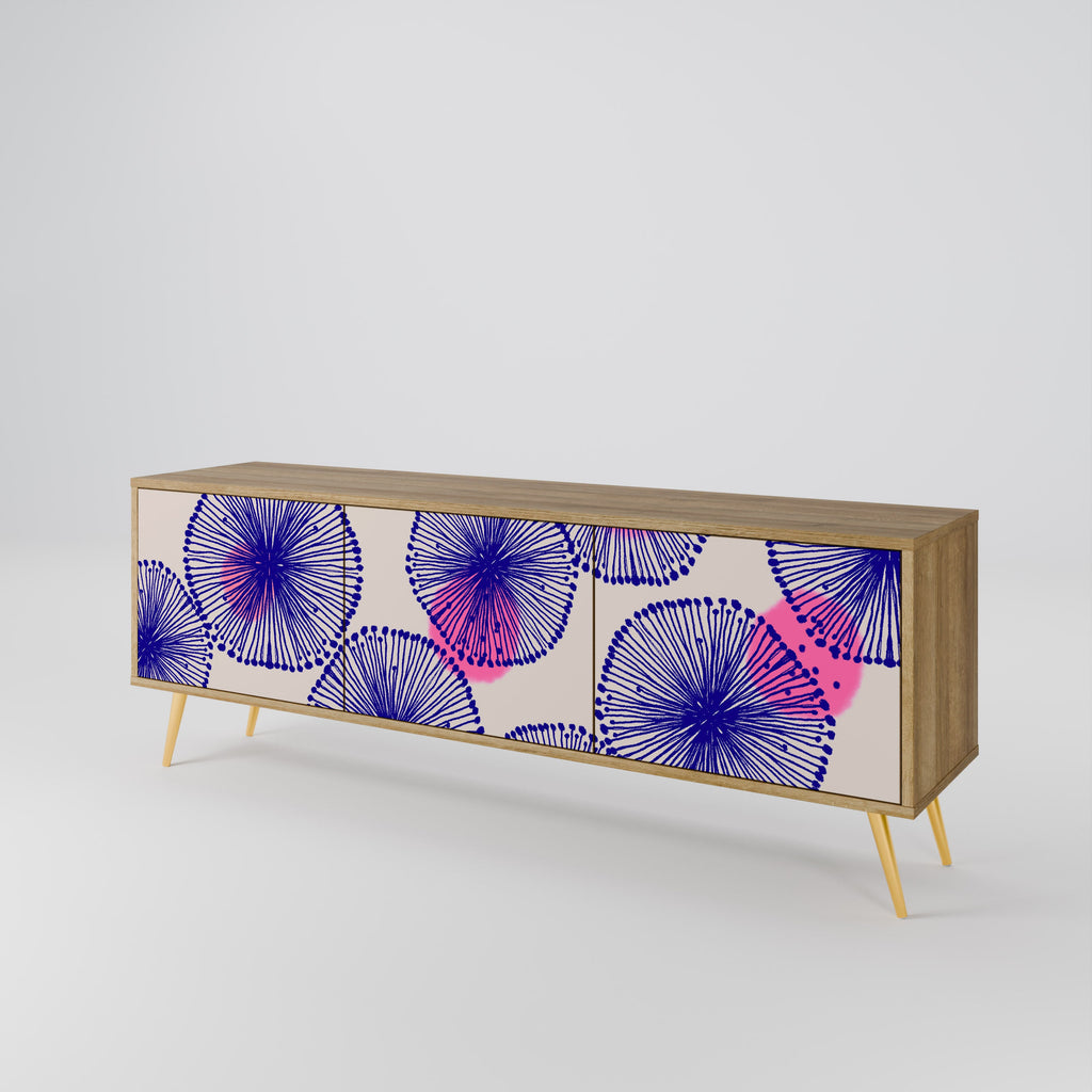 Meuble TV 3 portes MAGIC NATURE effet chêne