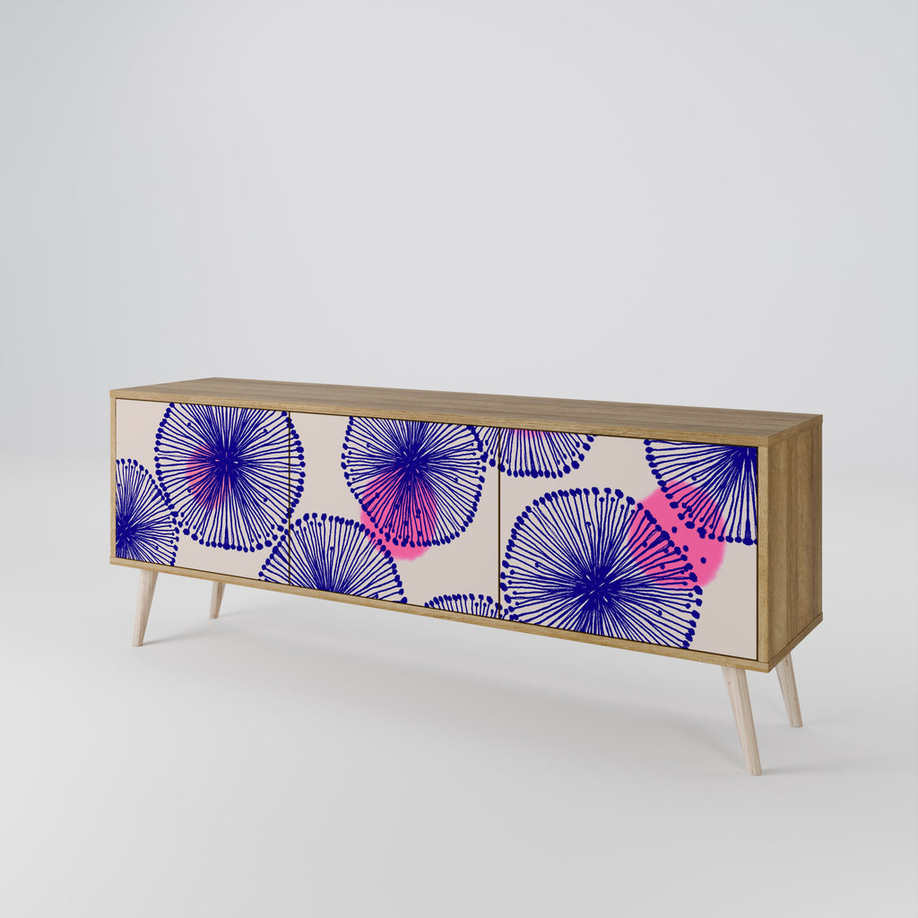 Meuble TV 3 portes MAGIC NATURE effet chêne