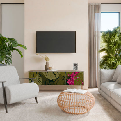 TROPICAL BEAUTY 3-Door TV Cabinet