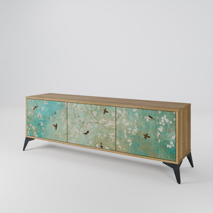 BLOOMING CHARM 3-Door TV Cabinet