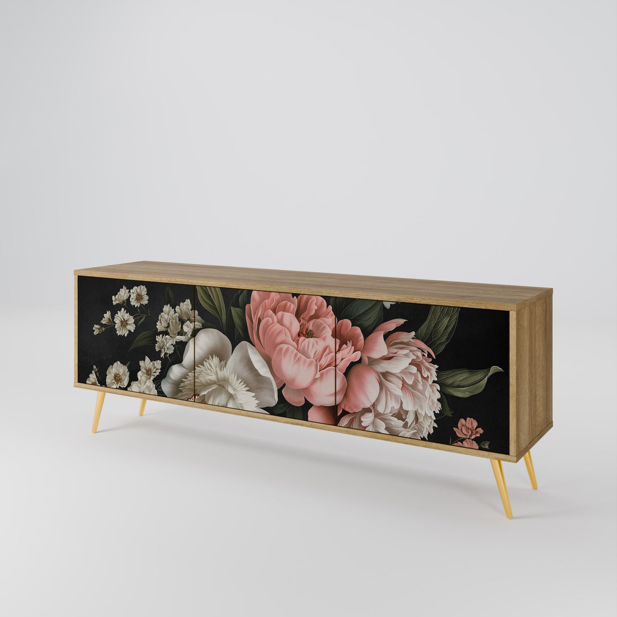 LUSH ELEGANCE 3-Door TV Cabinet