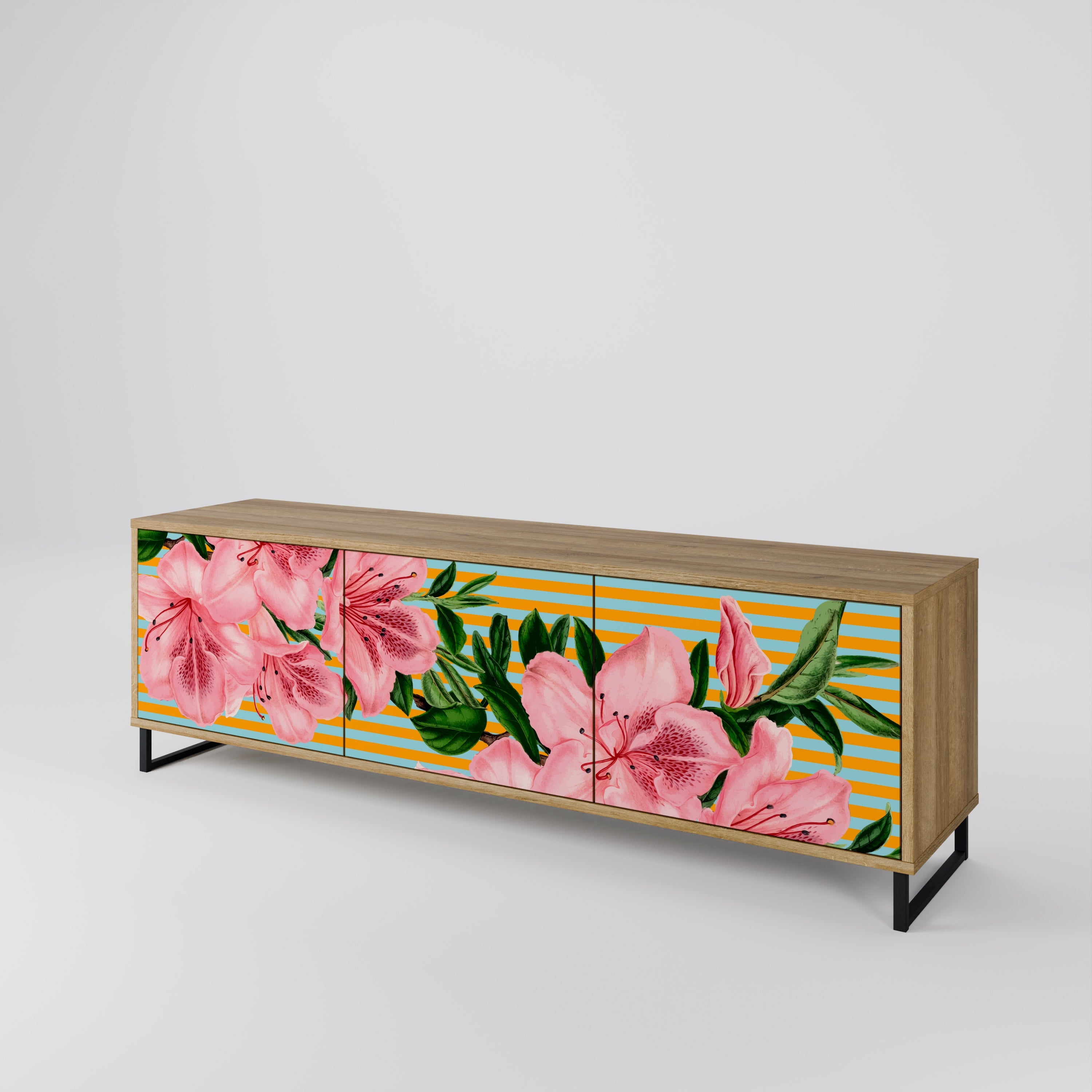 FRAGILE BEAUTY 3-Door TV Cabinet